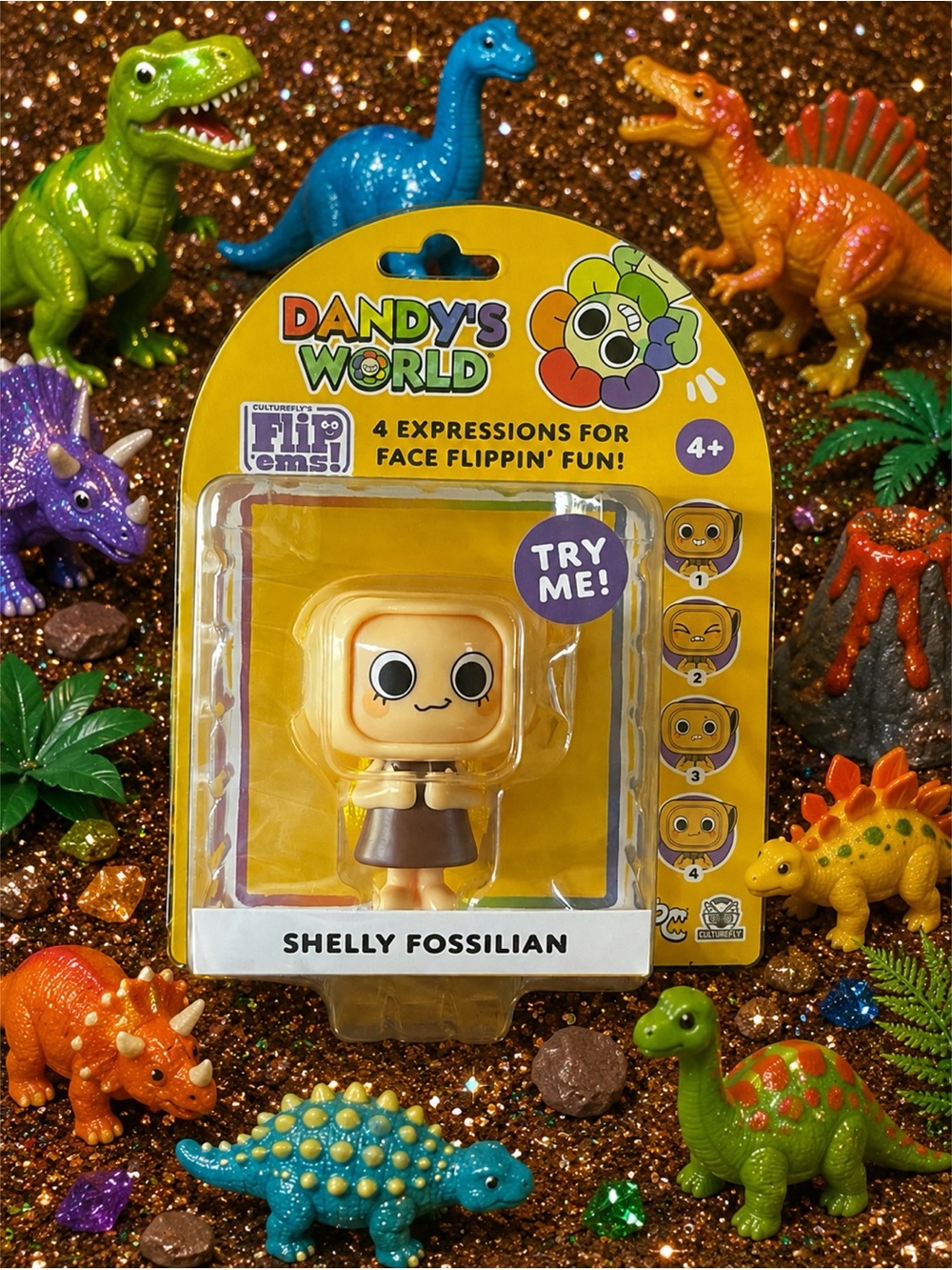 Dandy's World | Shelly Fossilian Figure - Yellow Character